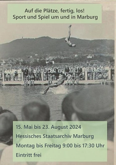 Plakat mit einem Foto aus dem Stadtarchiv © Staatsarchiv Marburg