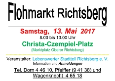 Flohmarkt 13. Mai 2017 © Lebenswerter Stadtteil Richtsberg e.V.