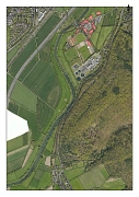 Luftbild von dem Renaturierungsbereich Gisselberger Spannweite (Lahn zwischen Steinmühle und Ronhausen)
