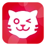Tigerbooks Icon mit einem weißen Katzengesicht auf rosa Hintergrund © Logo Tigerbooks
