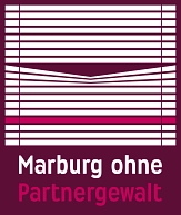 Logo Marburg ohne Partnergewalt, zweizeilige Schrift © Universitätsstadt Marburg