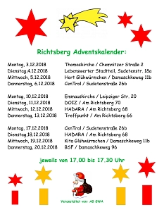 Richtsberg Adventskalender © Lebenswerter Stadtteil Richtsberg e.V.